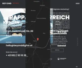 Beyonddigital.at(Werbeagentur Salzburg) Screenshot