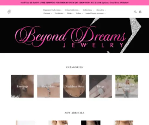 Beyonddreamsjewelry.net(Beyond Dreams Jewelry) Screenshot