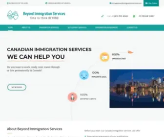 Beyondimmigrationservices.com(Beyond Immigration Services Canada) Screenshot