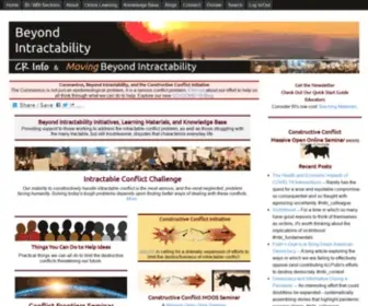 Beyondintractability.org(Beyond Intractability) Screenshot