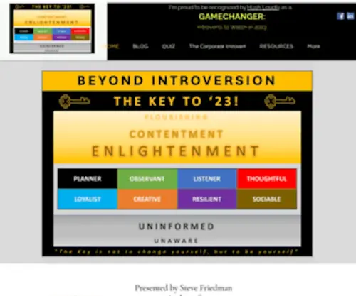 Beyondintroversion.com(Beyond Introversion) Screenshot