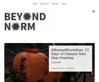 Beyondnorm.com(Beyond Norm) Screenshot