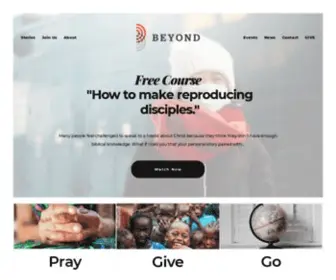 Beyond.org(For such a time as this…) Screenshot
