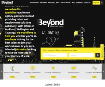 Beyondrecruitment.co.nz(New Zealand) Screenshot