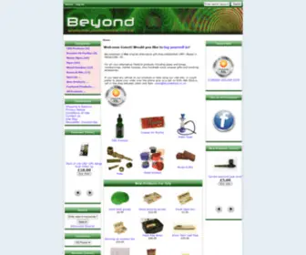 Beyondshops.co.uk(The original online UK head shop for marijuana pipes) Screenshot