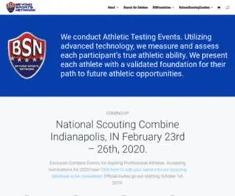 Beyondsportsnetwork.com(National Scouting Combine Athletic Performance Testing) Screenshot