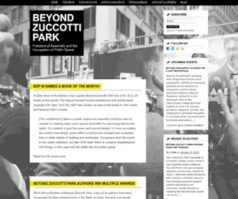 Beyondzuccotti.org(Beyond Zuccotti Park) Screenshot