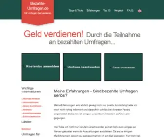 Bezahlte--Umfragen.de(Bezahlte Umfragen) Screenshot