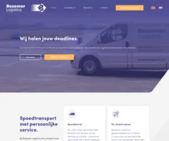Bezemerlogistics.nl(De 24/7 service en het persoonlijk contact zijn de pijlers van ons bedrijf. En dat blijkt te werken) Screenshot