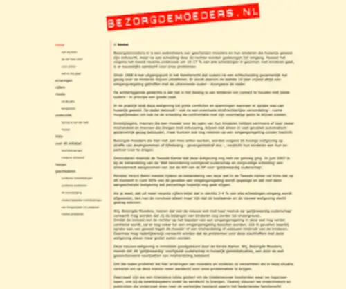 Bezorgdemoeders.nl(Bezorgdemoeders) Screenshot