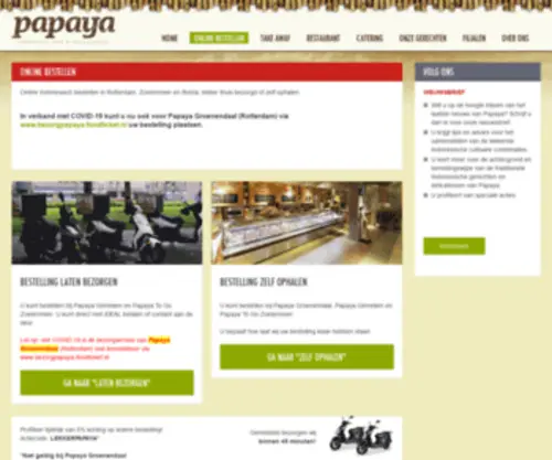 Bezorgpapaya.nl(Online bestellen) Screenshot