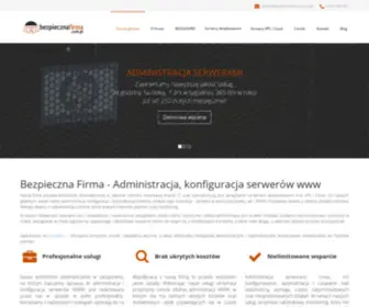 Bezpiecznafirma.com.pl(Administracja serwerami Linux) Screenshot