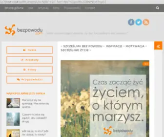 Bezpowodu.com(Szczęście bez powodu jest możliwe) Screenshot