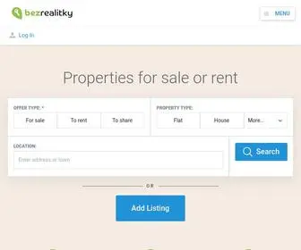 Bezrealitky.com(Sell your property privately) Screenshot