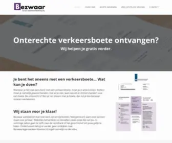 Bezwaartegenverkeersboetes.nl(Boete aanvechten) Screenshot