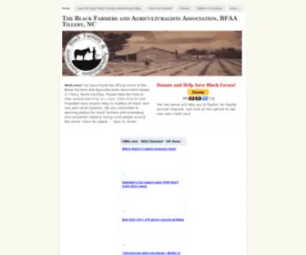 Bfaa4US.org(The Black Farmers and Agriculturalists Association) Screenshot