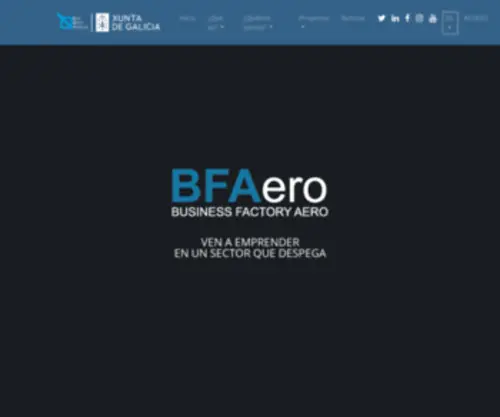 Bfaero.es(Business Factory Aero) Screenshot