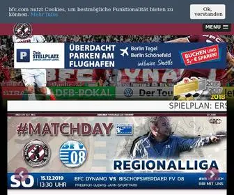 BFC.com(BFC DYNAMO Tradition seit 1966) Screenshot