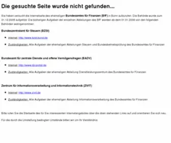 BFF-Online.de(Internetauftritt des Bundesamtes f) Screenshot