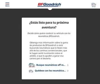 Bfgoodrich.cl(Sitio oficial de neumáticos BFGoodrich) Screenshot