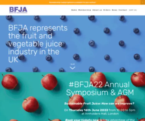 Bfja.org(British Fruit Juice Association (BFJA)) Screenshot