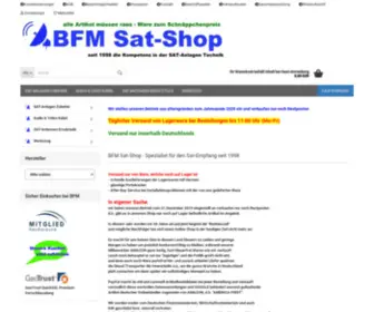 BFM-Satshop.de(BFM Sat) Screenshot