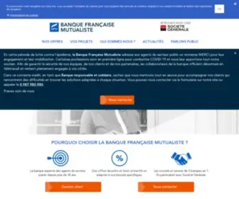 BFM.fr(BFM, la banque des agents du secteur public - BFM : Banque Française Mutualiste) Screenshot