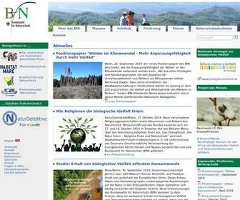 BFN.de(Das Bundesamt für Naturschutz (BfN)) Screenshot
