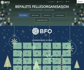Bfo.no(Befalets Fellesorganisasjon) Screenshot
