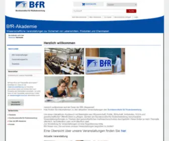 BFR-Akademie.de(Bundesinstitut für Risikobewertung) Screenshot