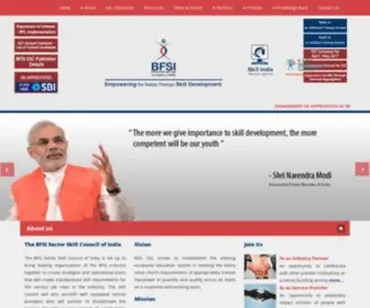 Bfsissc.com(BFSI Sector Skill Council of India) Screenshot