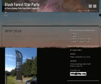 BFSP.org(At Cherry Springs State Park) Screenshot