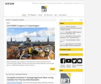 BFT-International.com(Concrete Plant Precast Technology) Screenshot
