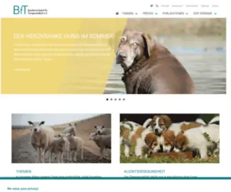 BFT-Online.de(Der Bundesverband für Tiergesundheit e.V. (BfT)) Screenshot