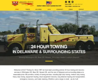 Bftowing.com(B&F Towing) Screenshot