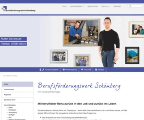 BFW-Schoemberg.de(Berufsförderungswerk (BFW) Schömberg) Screenshot