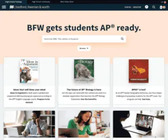 BFwpub.com(BFW Publishers) Screenshot