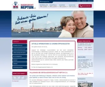 BG-Neptun.de(Wohnungen Rostock mieten Wohnung in Rostock zur Miete) Screenshot