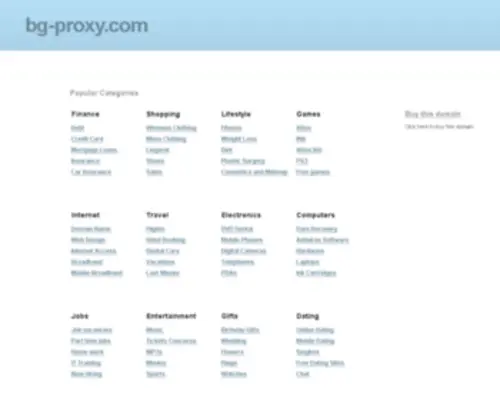 BG-Proxy.com(De beste bron van informatie over bg) Screenshot