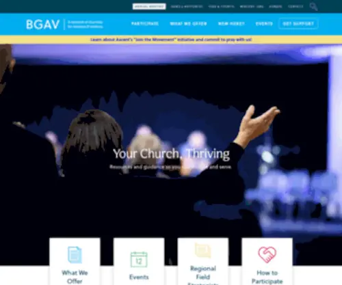 Bgav.org(A network of churches for missions & ministry) Screenshot