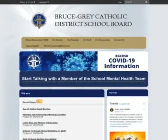BGCDSB.org(Bruce Grey Catholic District School Board) Screenshot