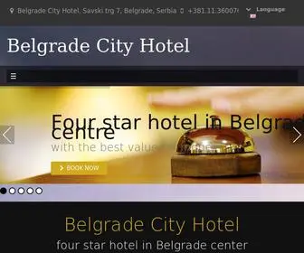 Bgcityhotel.com(Four star hotel in Belgrade center) Screenshot