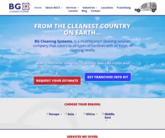 BGcleaning.com(BG Cleaning System International) Screenshot