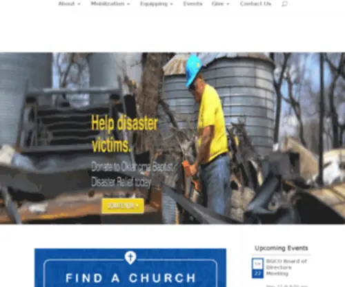Bgco.org(Oklahoma Baptists) Screenshot