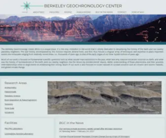 BGC.org(Berkeley Geochronology Center) Screenshot