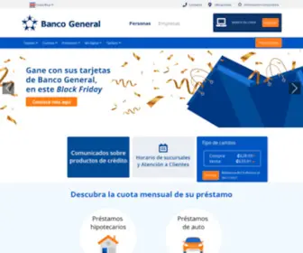 Bgeneralcr.com(Banco General Costa Rica) Screenshot