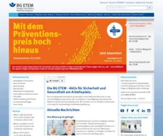 Bgetem.de(BG ETEM) Screenshot