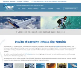 BGF.com(Innovative Technical Fiber Materials) Screenshot