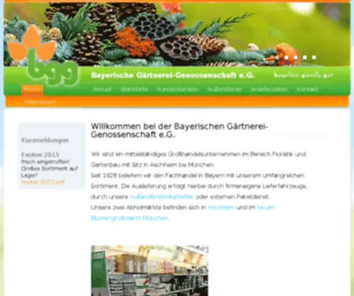 BGG-EG.de(Bayerische Gärtnereigenossenschaft eG) Screenshot