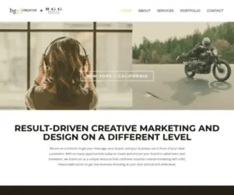 BGGcreative.com(Creative Agency in California and New York) Screenshot